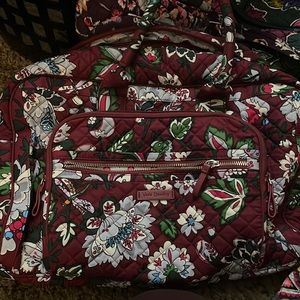 Vera Bradley Small Travel Bag in Bordeaux Blooms!